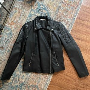 ❗️SOLD - Noisy May ASOS Leather Jacket - Black - Size L